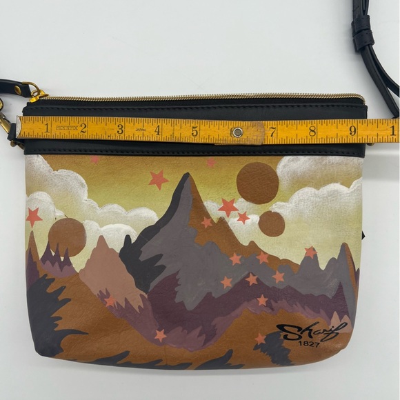 Sharif 1827 Zodiac Art Crossbody Bag – Genuine Leather – Boho Style – Read - Picture 10 of 12